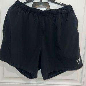 Black gymshark shorts M